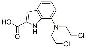 7-[Bis(2-chloroethyl)amino]-1H-indole-2-carboxylic acid Struktur