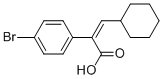 2-(4-bromophenyl)-3-cyclohexylacrylic acid Struktur