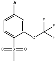 4-BroMo-1-Methanesulfonyl-2-(trifluoroMethoxy)benzene Struktur