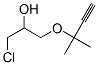 1-chloro-3-(2-methylbut-3-yn-2-yloxy)propan-2-ol Struktur