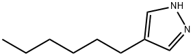 1H-Pyrazole, 4-hexyl- Struktur