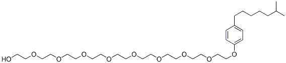 26-(4-isooctylphenoxy)-3,6,9,12,15,18,21,24-octaoxahexacosan-1-ol Struktur