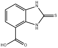 2-Mercapto-1H-benzoimidazole-4-carboxylic acid Struktur