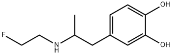 1,2-Benzenediol, 4-[2-[(2-fluoroethyl)amino]propyl]- (9CI) Struktur