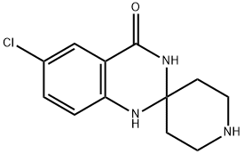 6'-Chloro-1'H-spiro[piperidine-4,2'-quinazolin]-4'(3'H)-one Struktur