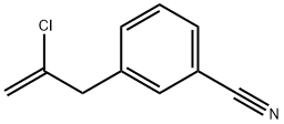 2-CHLORO-3-(3-CYANOPHENYL)-1-PROPENE Struktur