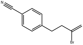 2-BROMO-4-(4-CYANOPHENYL)-1-BUTENE Struktur