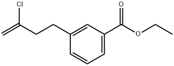 4-(3-CARBOETHOXYPHENYL)-2-CHLORO-1-BUTENE Struktur