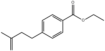 4-(4-CARBOETHOXYPHENYL)-2-METHYL-1-BUTENE Struktur