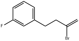 2-BROMO-4-(3-FLUOROPHENYL)-1-BUTENE Struktur