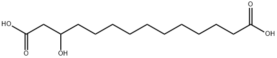 3-hydroxy-tetradecanedioic acid Struktur