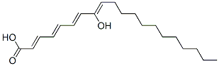 8-hydroxyeicosatetraenoic acid Struktur