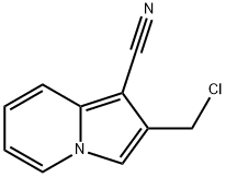 2-(CHLOROMETHYL)INDOLIZINE-1-CARBONITRILE Struktur