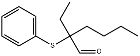 Hexanal, 2-ethyl-2-(phenylthio)- Struktur