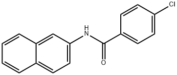 P-CHLORO-N-2-NAPHTHYL-BENZAMIDE Struktur