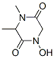 2,5-Piperazinedione,1-hydroxy-3,4-dimethyl-(9CI) Struktur