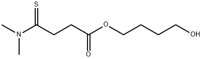 Butanoic  acid,  4-(dimethylamino)-4-thioxo-,  4-hydroxybutyl  ester Struktur