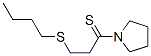 Pyrrolidine,  1-[3-(butylthio)-1-thioxopropyl]-  (9CI) Struktur