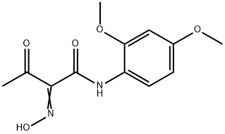 N-(2,4-DIMETHOXY-PHENYL)-2-HYDROXYIMINO-3-OXO-BUTYRAMIDE Struktur