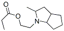 2-(2-Methyl-1,2,3,3a,4,5,6,6a-octahydaocyclopenta(b)pyrrol-1-yl)ethyl  propionate Struktur