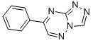 1,2,4-Triazolo(4,3-b)(1,2,4)triazine, 7-phenyl- Struktur