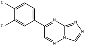 4-(3,4-dichlorophenyl)-1,2,5,7,8-pentazabicyclo[4.3.0]nona-2,4,6,8-tet raene Struktur