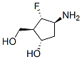 Cyclopentanemethanol, 3-amino-2-fluoro-5-hydroxy-, [1R-(1alpha,2beta,3alpha,5beta)]- (9CI) Struktur