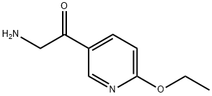 Ethanone, 2-amino-1-(6-ethoxy-3-pyridinyl)- (9CI) Struktur