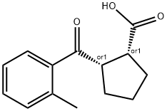 CIS-2-(2-METHYLBENZOYL)CYCLOPENTANE-1-CARBOXYLIC ACID Struktur