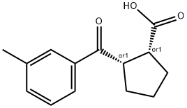 CIS-2-(3-METHYLBENZOYL)CYCLOPENTANE-1-CARBOXYLIC ACID Struktur