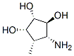 1,2,3-Cyclopentanetriol, 4-amino-5-methyl-, (1S,2S,3S,4R,5S)- (9CI) Struktur