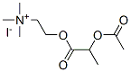 2-(2-acetyloxypropanoyloxy)ethyl-trimethyl-azanium iodide Struktur