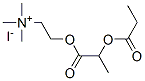 trimethyl-[2-(2-propanoyloxypropanoyloxy)ethyl]azanium iodide Struktur