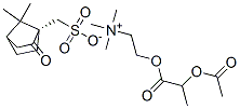 2-(2-acetyloxypropanoyloxy)ethyl-trimethyl-azanium, [(1S)-7,7-dimethyl -2-oxo-norbornan-1-yl]methanesulfonate Struktur