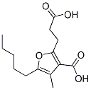 3-carboxy-4-methyl-5-pentyl-2-furanpropionic acid Struktur