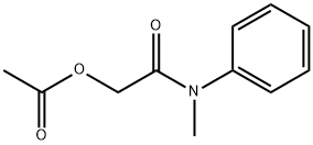 2-(methylphenylamino)-2-oxoethyl acetate Struktur