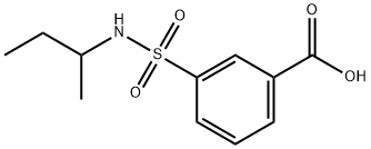 3-[(SEC-BUTYLAMINO)SULFONYL]BENZOIC ACID Struktur