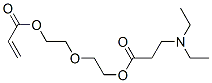 2-[2-[(1-oxoallyl)oxy]ethoxy]ethyl N,N-diethyl-beta-alaninate Struktur