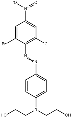 2,2'-[[4-[(2-Bromo-6-chloro-4-nitrophenyl)azo]phenyl]imino]bisethanol Struktur