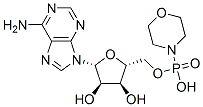 Morpholinophosphonic acid 5'-adenosyl ester Struktur