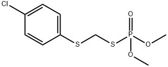 Thiophosphoric acid S-[(4-chlorophenyl)thiomethyl]O,O-dimethyl ester Struktur