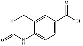 3-(Chloromethyl)-4-(formylamino)benzoic acid Struktur