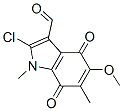 2-chloro-5-methoxy-1,6-dimethyl-4,7-dioxo-indole-3-carbaldehyde Struktur