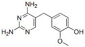 4-[(2,4-Diamino-5-pyrimidinyl)methyl]-2-methoxyphenol Struktur