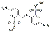 disodium 4,4'-diaminostilbene-2,2'-disulphonate Struktur