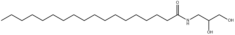 N-(2,3-dihydroxypropyl)stearamide Struktur