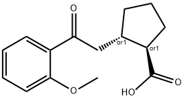 TRANS-2-[2-(2-METHOXYPHENYL)-2-OXOETHYL]CYCLOPENTANE-1-CARBOXYLIC ACID Struktur