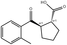 TRANS-2-(2-METHYLBENZOYL)CYCLOPENTANE-1-CARBOXYLIC ACID Struktur