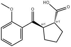 TRANS-2-(2-METHOXYBENZOYL)CYCLOPENTANE-1-CARBOXYLIC ACID Struktur