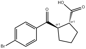 TRANS-2-(4-BROMOBENZOYL)CYCLOPENTANE-1-CARBOXYLIC ACID Struktur